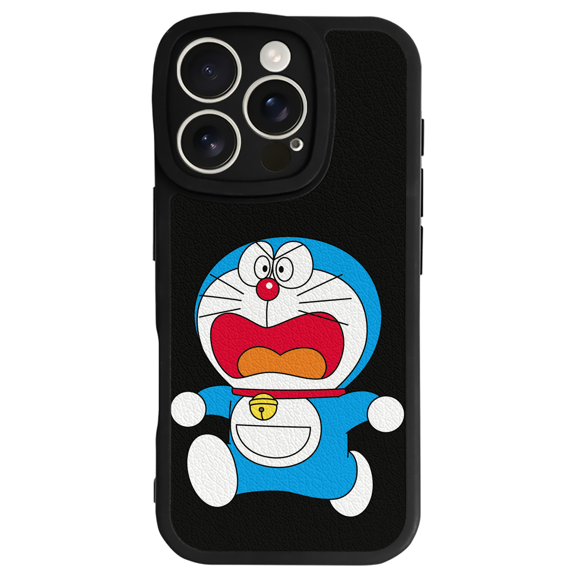 （画像用） ドラえもん Doraemon 【iPhone 16シリーズ対応】シリコンスマホケース（レザー調） 材質：シリコン